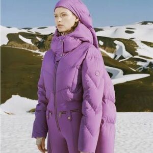 Ajax ski suit in purple